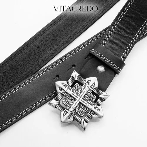 Ремень VitaCredo, размер 115, черный