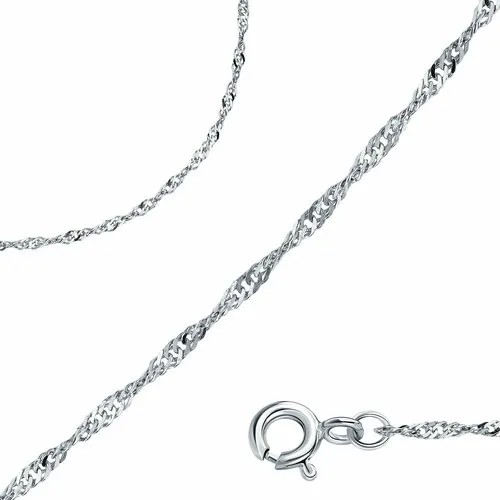 Цепь Яхонт, серебро, 925 проба, длина 45 см, средний вес 2.55 г, серебряный