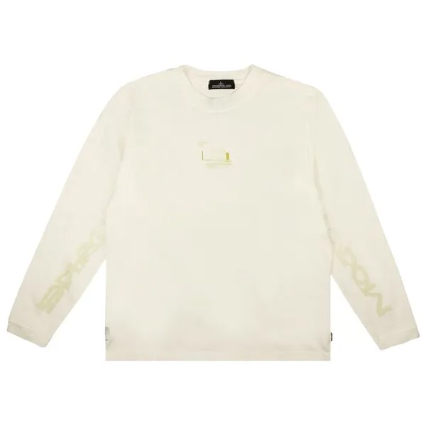 Футболка Stone Island Graphic Print Long-Sleeve 'White', белый