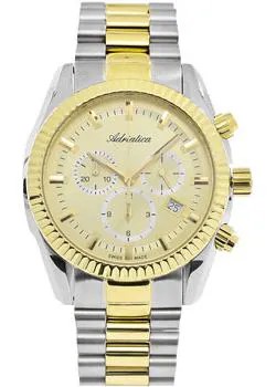 Швейцарские наручные  мужские часы Adriatica 8210.2111CH. Коллекция Chronograph