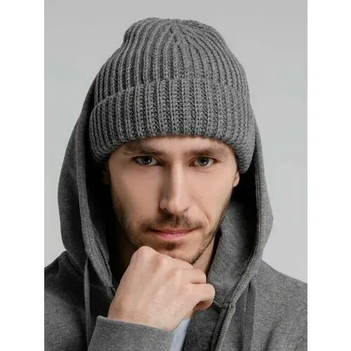 Шапка teplo, размер 56-60 см, серый