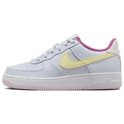 Кроссовки NIKE Air Force 1 Low, размер 6Y US, белый, желтый