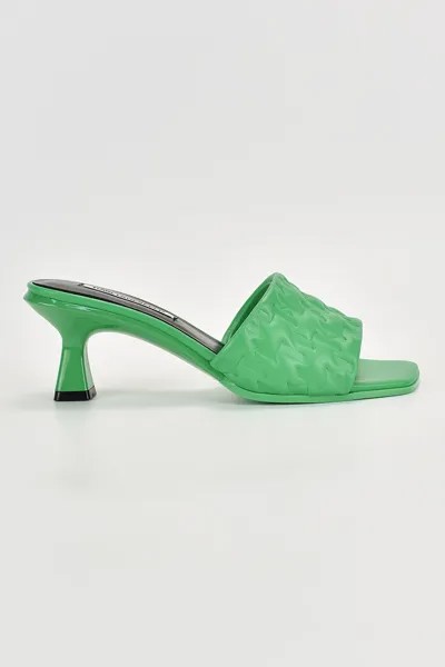 Кожаные сандалии без шнуровки Karl Lagerfeld, зеленый