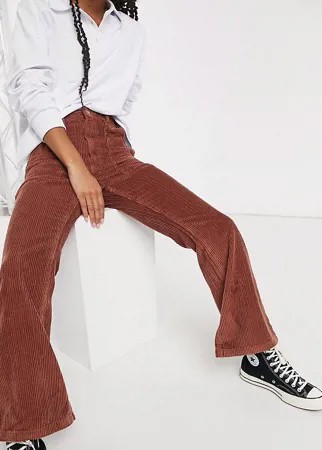 Вельветовые расклешенные джинсы рыжего цвета Reclaimed Vintage inspired The '87-Коричневый