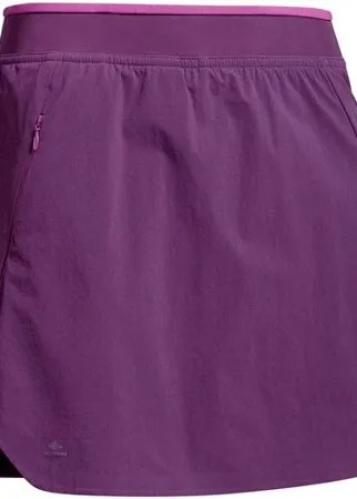 Юбка-шорты для горных походов женская MH500, размер: 42, цвет: Сливово-Бордовый/Лиловый QUECHUA Х Декатлон