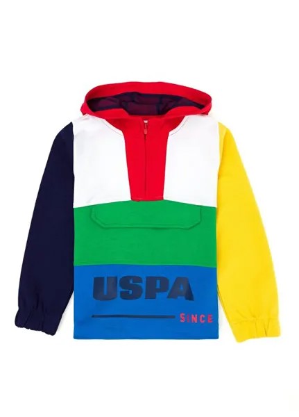 Белый свитшот для мальчика с принтом RC-MONSEFUKIDS U.S. Polo Assn., белый