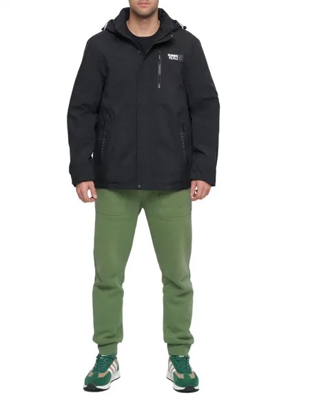 Спортивная куртка мужская NoBrand AD88676 черная 60 RU