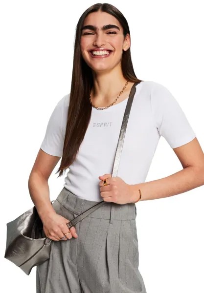 Футболка с принтом RHINES Esprit, цвет white