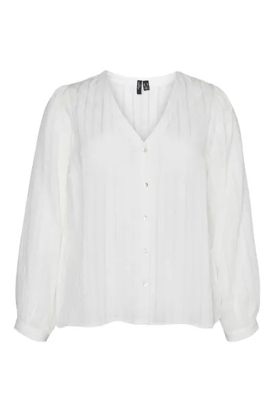 Рубашка больших размеров с длинными рукавами Vero Moda Curve, белый
