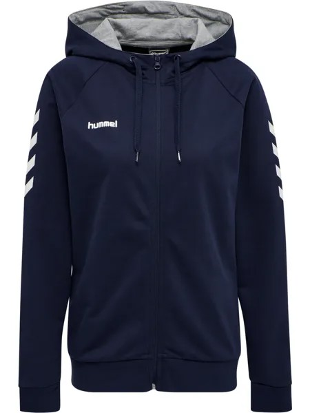 Толстовка Hummel Baumwoll Hoodie Hmlgo Cotton Zip Hoodie Woman, морской