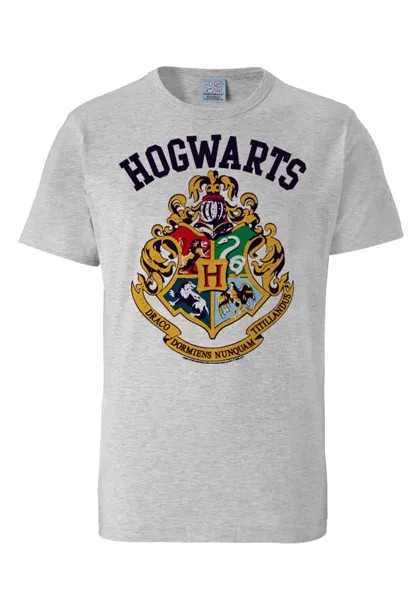 Футболка Logoshirt Harry Potter Hogwarts, цвет grau-meliert