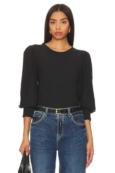 Футболка Nation LTD Loren Smocked Peasant, цвет Jet Black