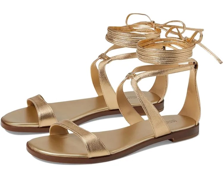 Туфли на плоской подошве MICHAEL Michael Kors Amara Flat Sandal, золотой