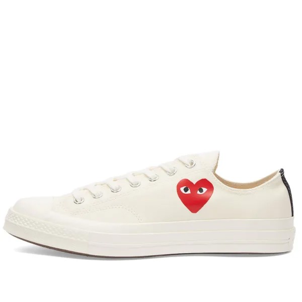 Кроссовки Comme Des Garçons Play X Converse Chuck Taylor Red Heart 197, белый