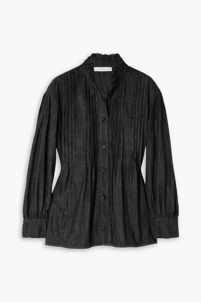 Джинсовая блузка с защипами SEE BY CHLOÉ, угольный