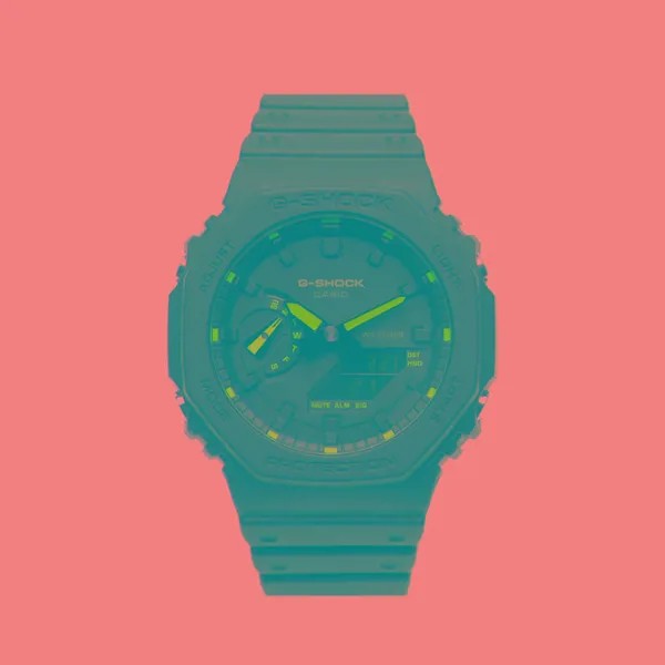 Наручные часы CASIO G-SHOCK GA-2100-1A2 Neon Accent