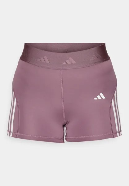 Леггинсы Hyperglam adidas Performance, тень инжира/белый