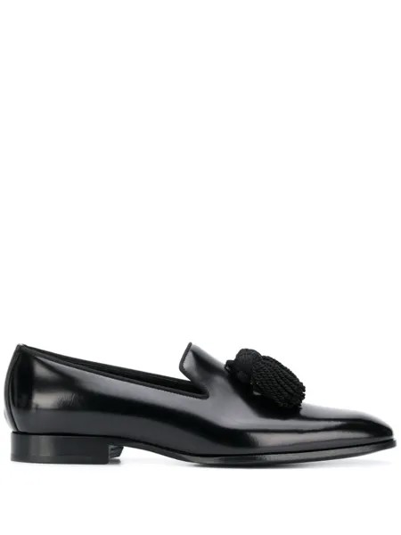 Jimmy Choo лоферы Foxley с кисточками, черный