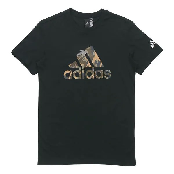 Футболка m gfx t bol inf камуфляж короткий рукав Adidas, черный