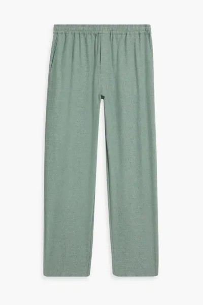 Пижамные брюки из хлопкового джерси Hamilton And Hare, серо-зеленый