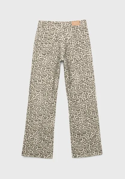 Джинсы-сигареты Printed Stradivarius, верблюжий