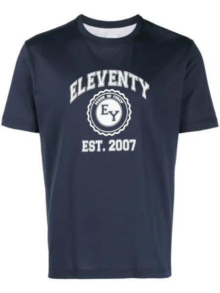 Eleventy футболка с логотипом, синий