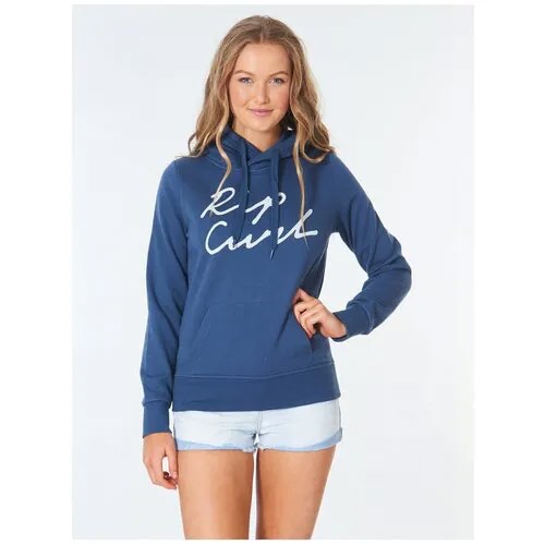 Толстовка Rip Curl LOGO FLEECE, цвет 8962 MID BLUE, размер XS