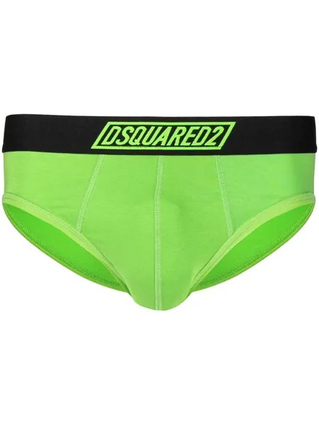 Dsquared2 трусы-брифы с логотипом на поясе