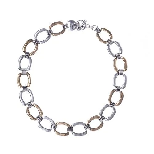 Колье Ciclon, Greta, двухцветный металл, CN-220816 золотистый