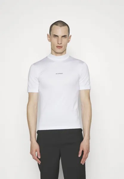 Базовая футболка Stretch Turtleneck Logo Short Sleeve Han Kjøbenhavn, белый