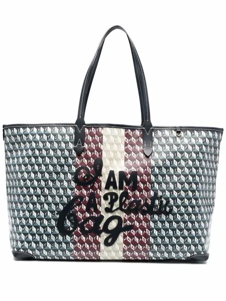 Anya Hindmarch сумка-тоут I am A Plastic с монограммой