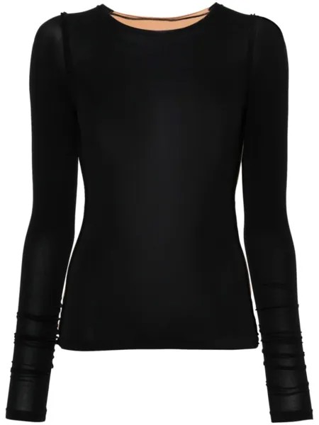 MM6 Maison Margiela топ с открытыми швами