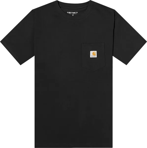 Футболка Carhartt WIP Short-Sleeve Pocket T-Shirt 'Black', черный