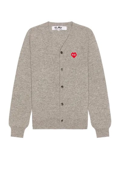 Кардиган Comme des Garçons Invader, цвет Light Grey