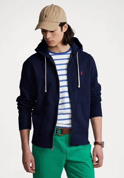 Толстовка на молнии Polo Ralph Lauren The Rl Fleece Full-Zip Hoodie, темно–синий