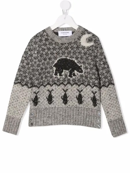 Thom Browne Kids джемпер с узором