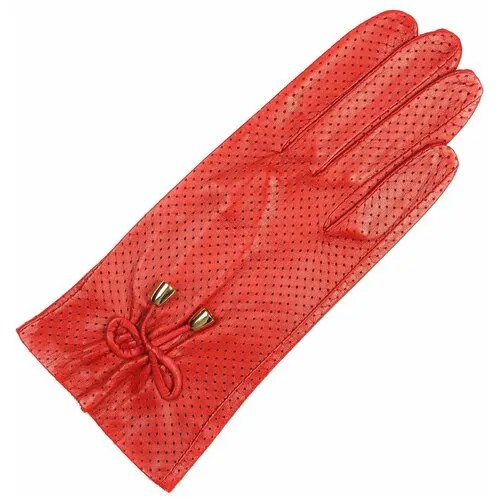 Перчатки Finnemax демисезонные, натуральная кожа, подкладка, размер 6,5, бежевый