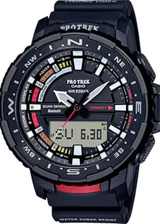 Японские наручные  мужские часы Casio PRT-B70-1ER. Коллекция Pro-Trek