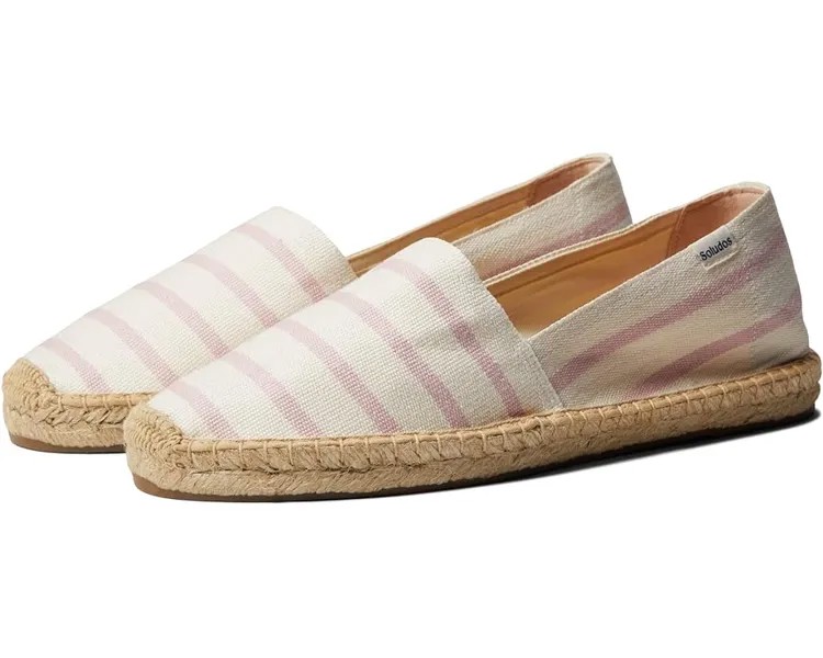 Лоферы Soludos Dali Espadrille, цвет Soft Pink Stripe