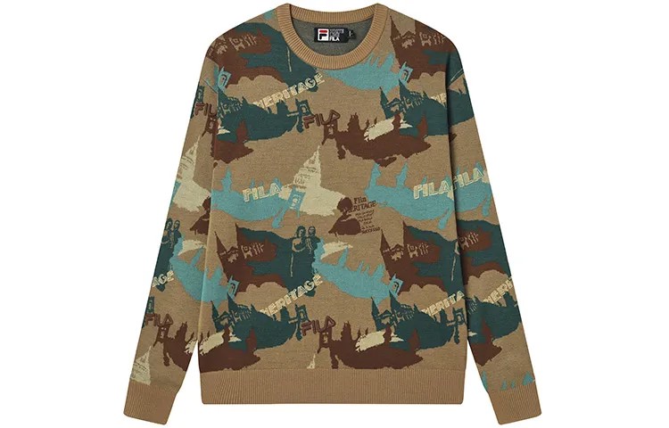 ФИЛА Мужской свитер FILA, цвет Allover Print