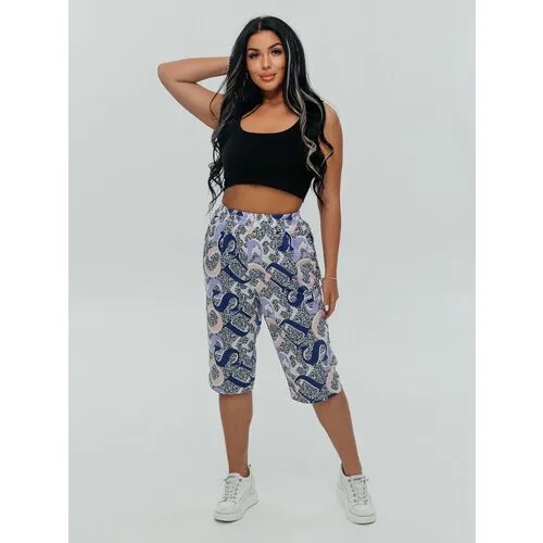 Бриджи LOVETEX.STORE, размер 48, фиолетовый