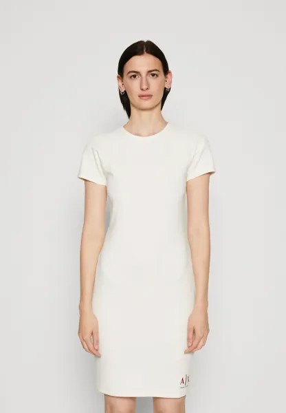 Платье из джерси Armani Exchange, молочный