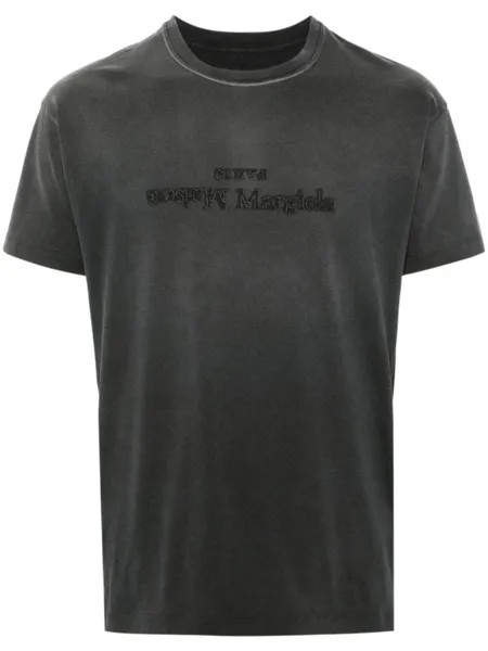 Maison Margiela футболка Reverse с логотипом, черный