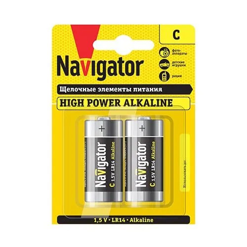 Батарейка Navigator LR14 1,5 В 5800 мАч (2 шт.)
