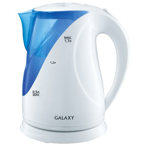 Чайник GALAXY GL0202, белый/голубой