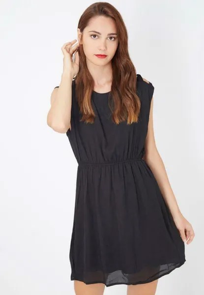 Коктейльное платье CON DETALLES DE LAZOS EN CONTRASTE LOVE & MONEY, черный