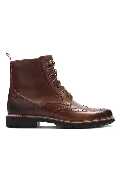 Кожаные ботинки броги Batcombe Clarks, коричневый