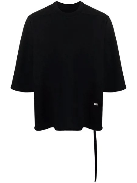 Rick Owens DRKSHDW футболка с нашивкой-логотипом