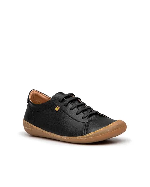 Кожаные туфли унисекс на шнуровке со съемной стелькой El Naturalista, черный