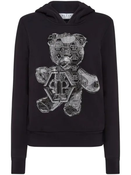 Philipp Plein худи оверсайз Teddy Bear, черный